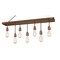 Westinghouse Chandelier 60W 7Lght Elway Barnwood Beam Washed Copper Accents 6351400 - alternate 7